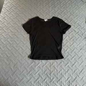 Black Mesh Short Sleeve